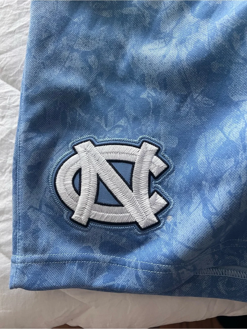 BRAND NEW University Carolina Blue Men's Athletic Shorts with Embroidered Logo
